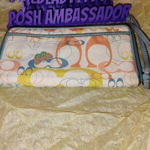 Coach Colorful Patterned Wristlet